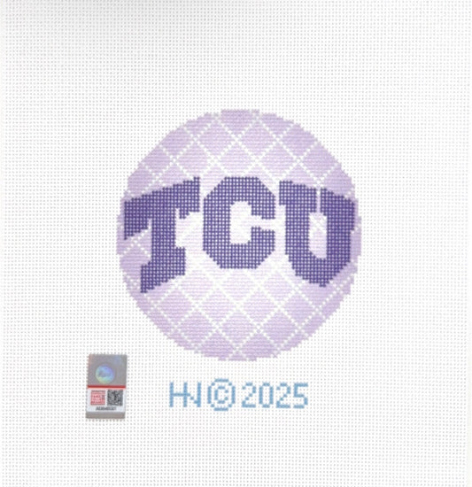TCU Texas Christian University 4" Round