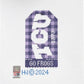 TEXAS CHRISTIAN UNIVERSITY RETRO TRAVEL TAG