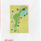 Golf book Map yardage book insert