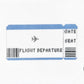 Plane Ticket with QR code