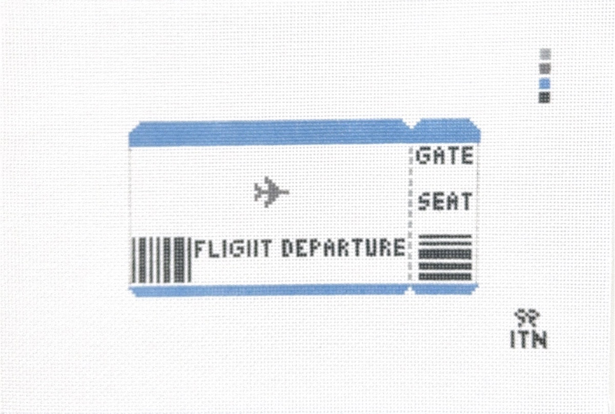 Plane Ticket with QR code