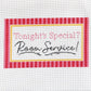 Tonight's Special?