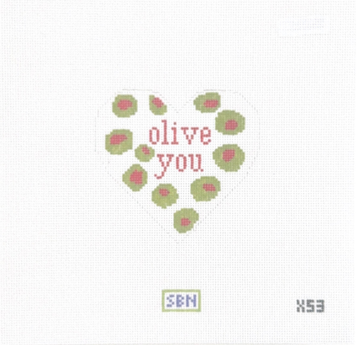 Olive You Heart Ornament