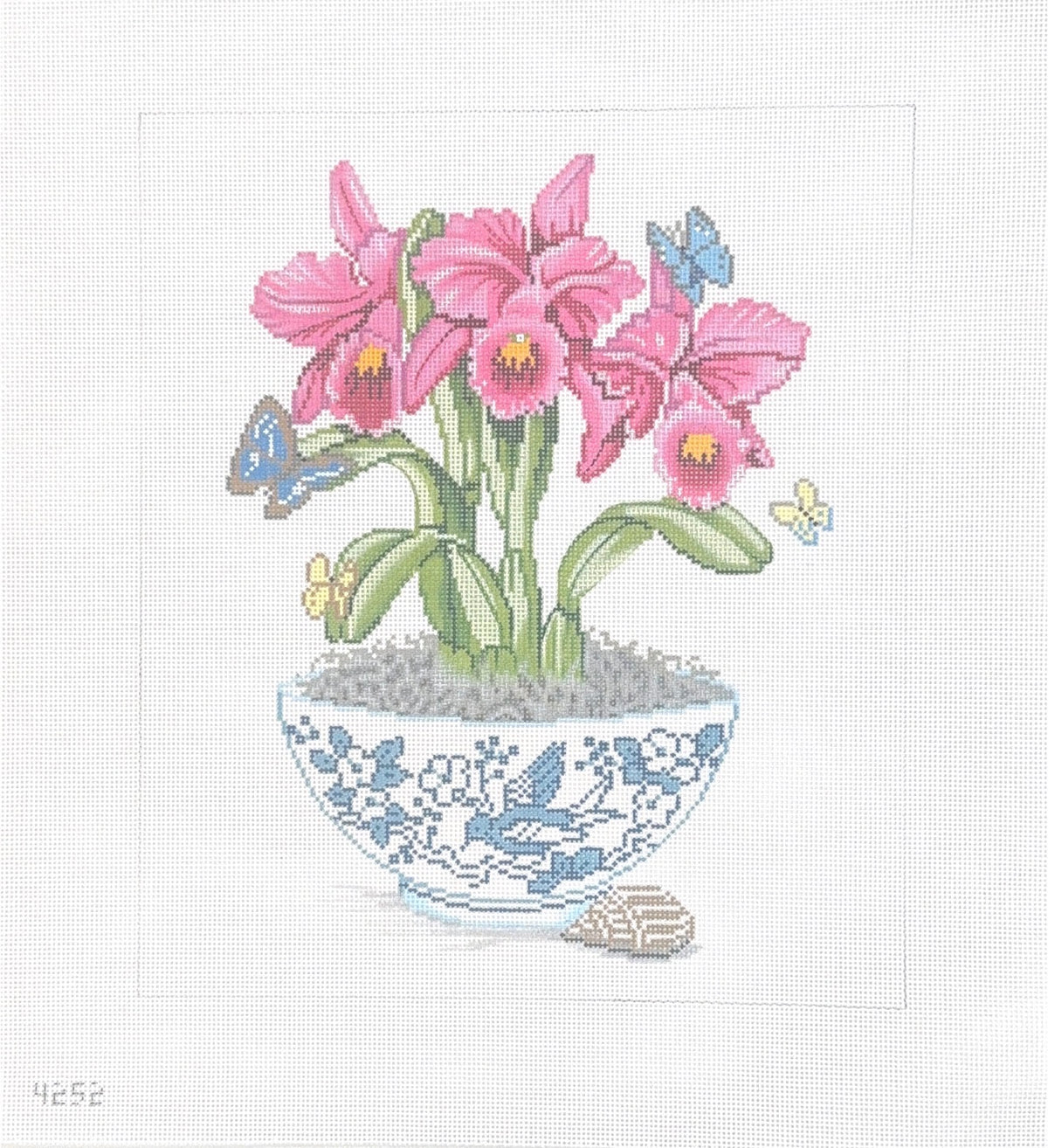 Fuchsia Orchids in Vase