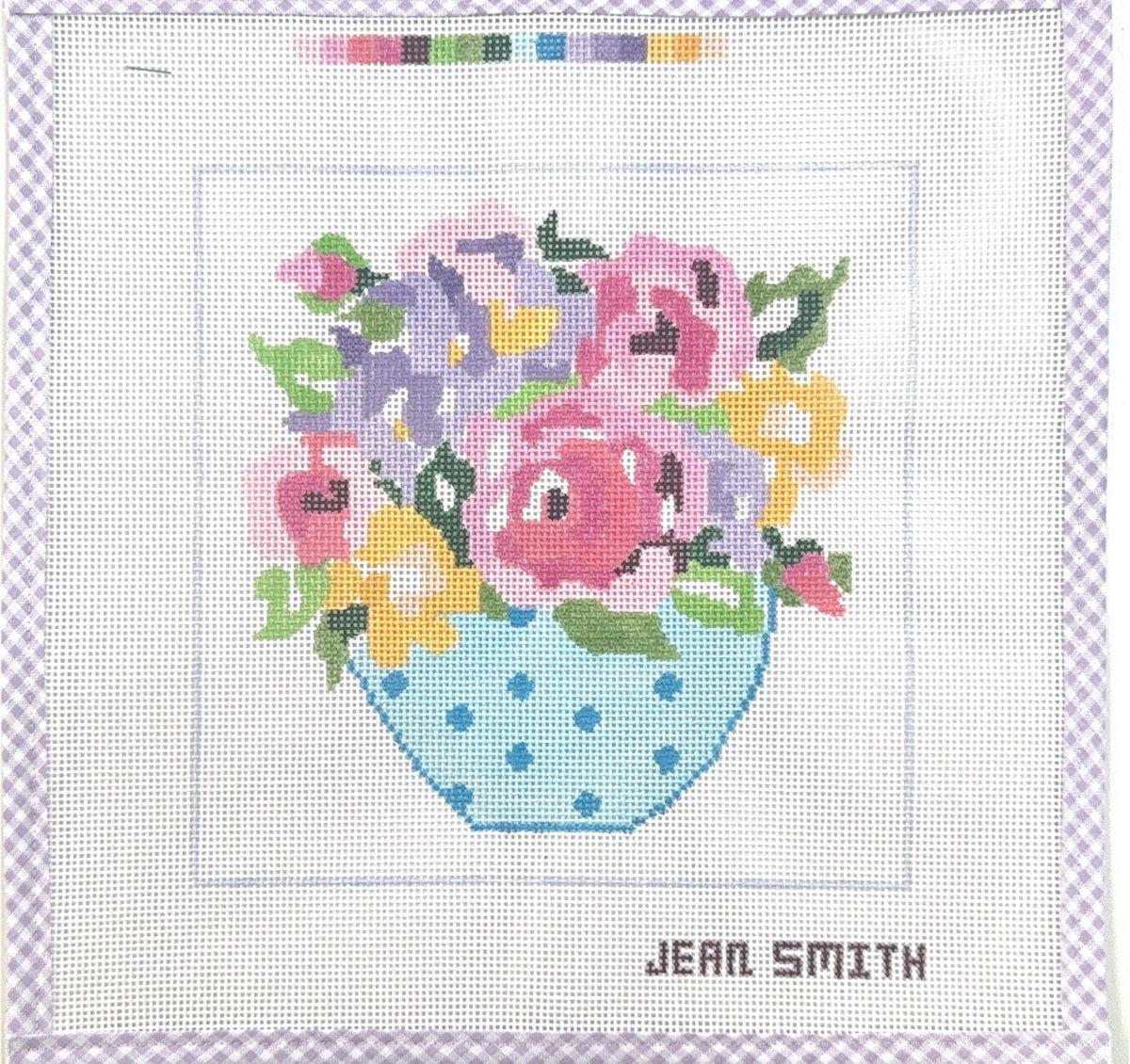 Jean Smith Bowl of Flowers 10x10