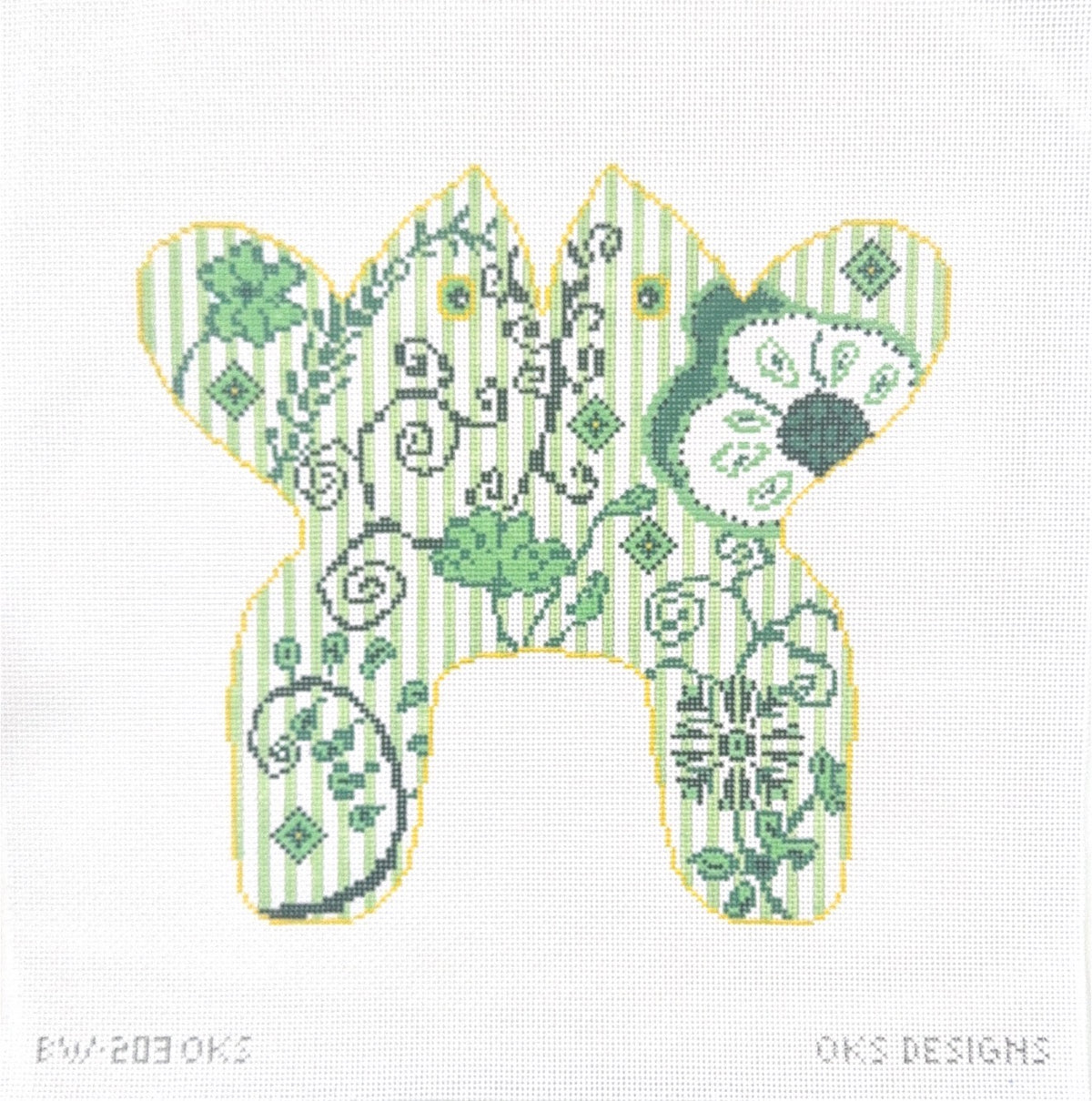Frog Green Paisley