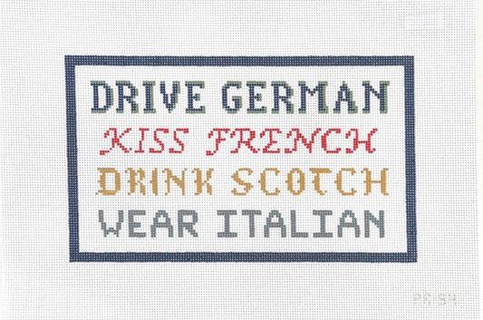 Drive, Kiss, Drink, Wear