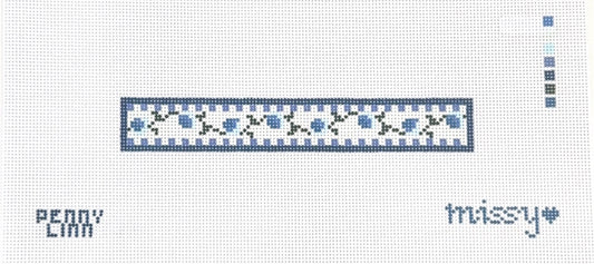 Checkered Rose Blues Key Fob