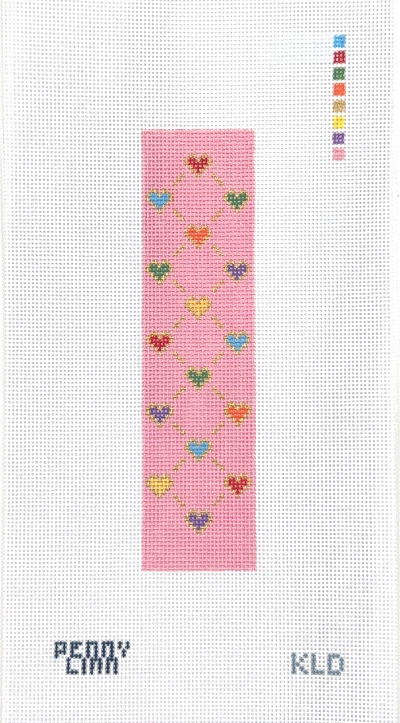 Rainbow Heart Key Fob