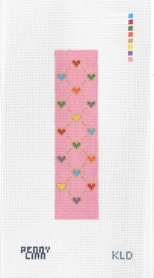 Rainbow Heart Key Fob