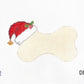 Dog Bone Santa Hat
