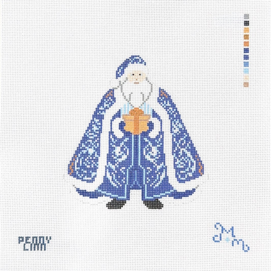Chinoiserie Santa - Blue