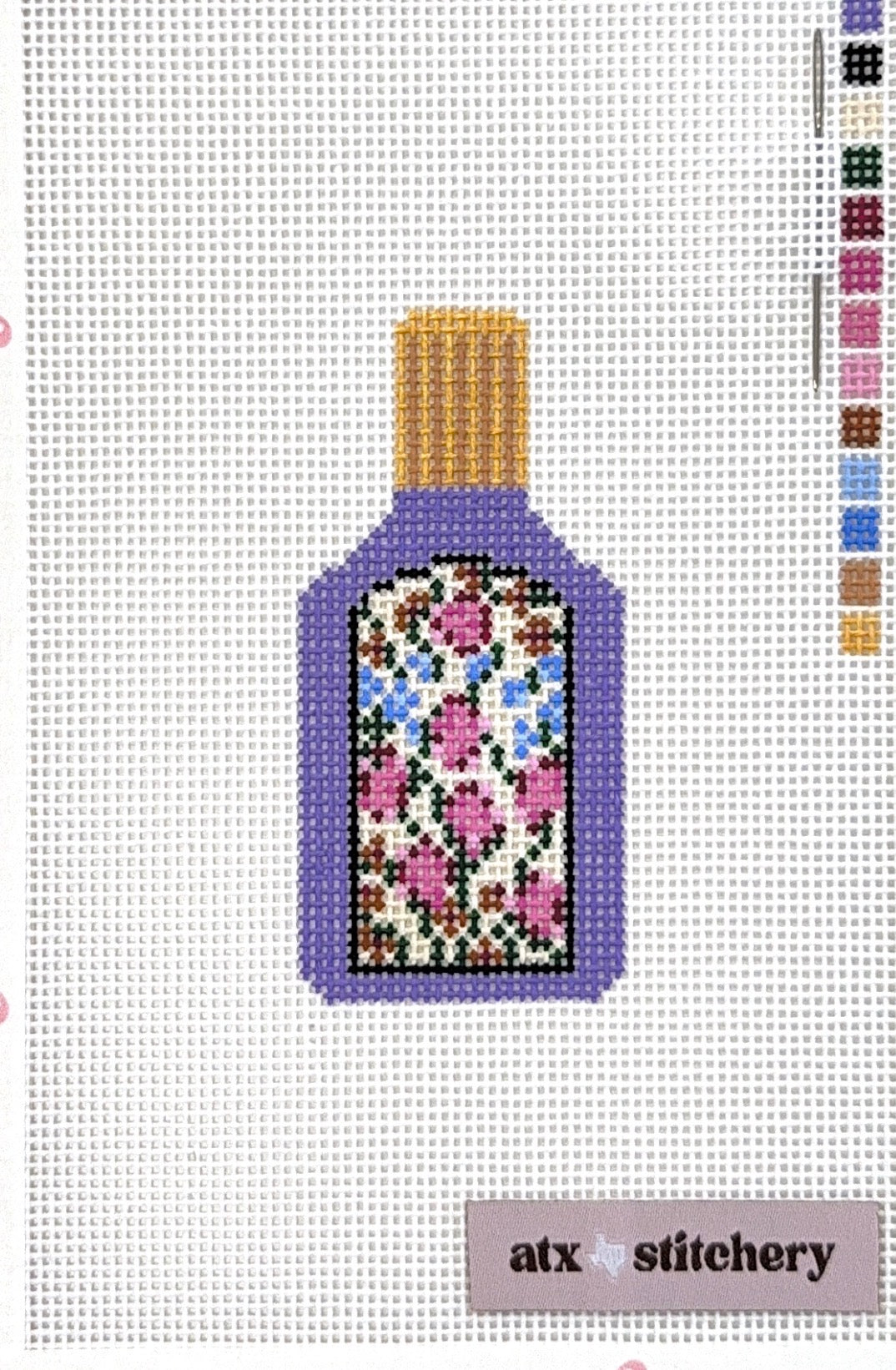 Mini Floral Perfume Bottle