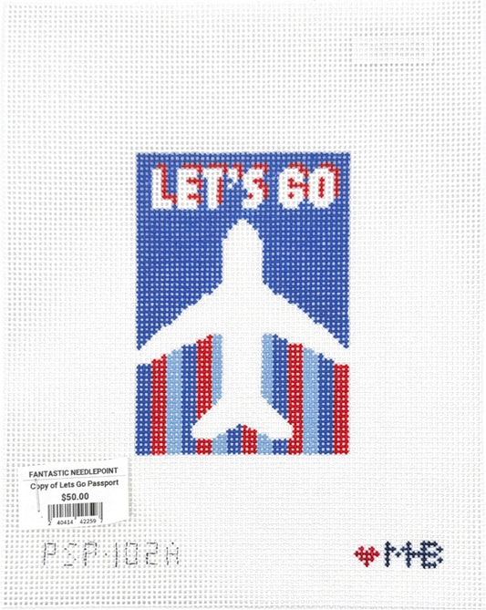 Let's Go Passport - Dark Blue
