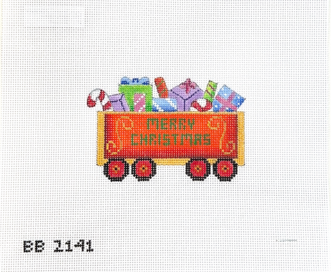Merry Christmas Train Gondola with Packages