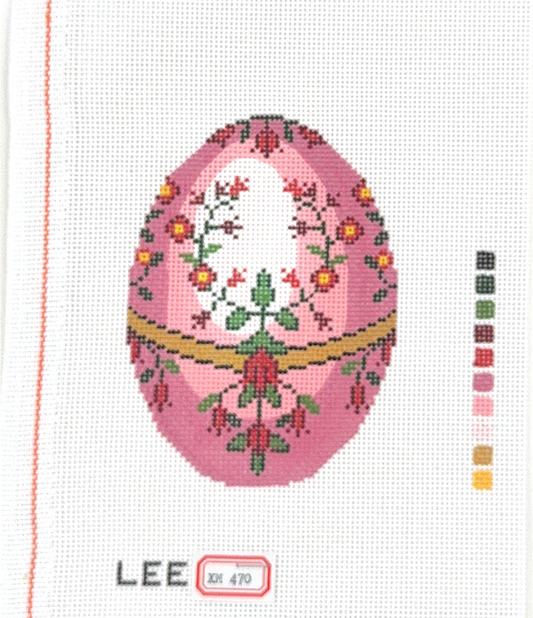 Pink Floral Faberge Egg