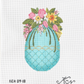 Turquoise Egg w/ Tulip Cascade