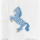 Blue Fishnet Leaping Horse