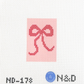 Pink & Red Bow Luggage Tag