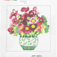 Cosmo Bouquet Green Vase