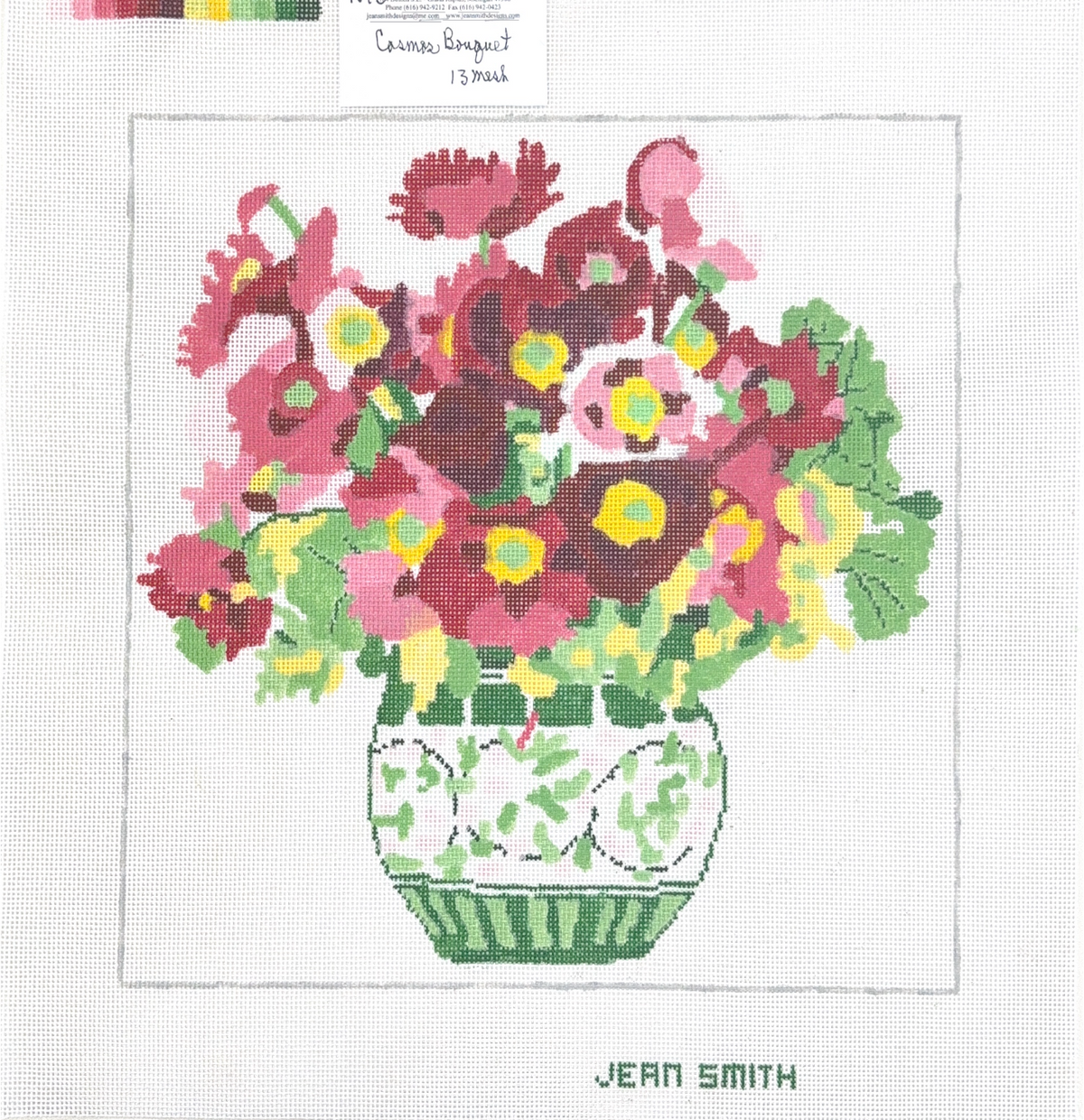 Cosmo Bouquet Green Vase
