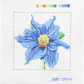 Blue Flower 8x8