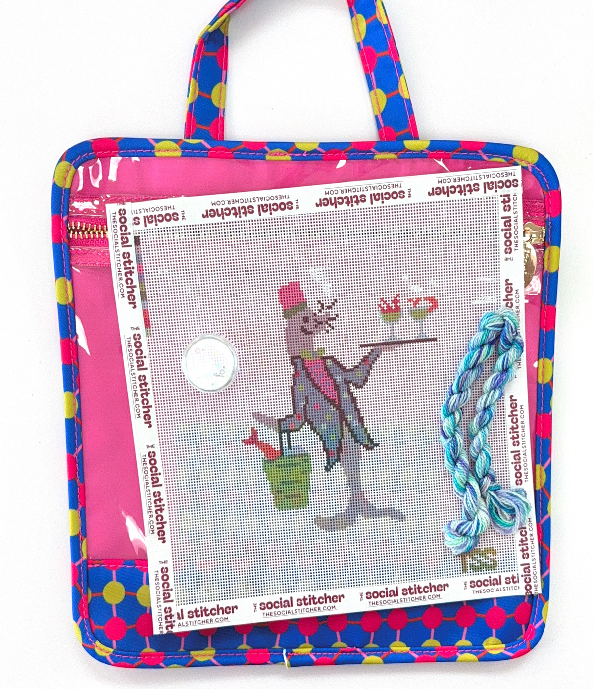 Sealed with a Sip Canvas Kit with Stitch Guide