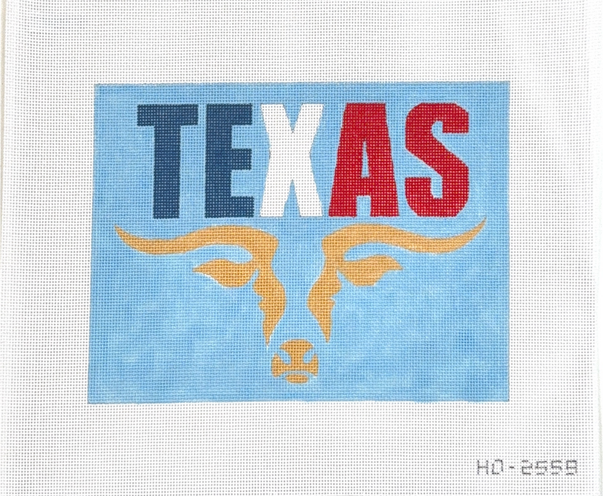 Blue Texas with Longhorn