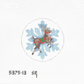 Snowflake Flying Reindeer Round