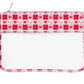 Valentines Gingham PVC Project Bag
