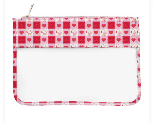 Valentines Gingham PVC Project Bag