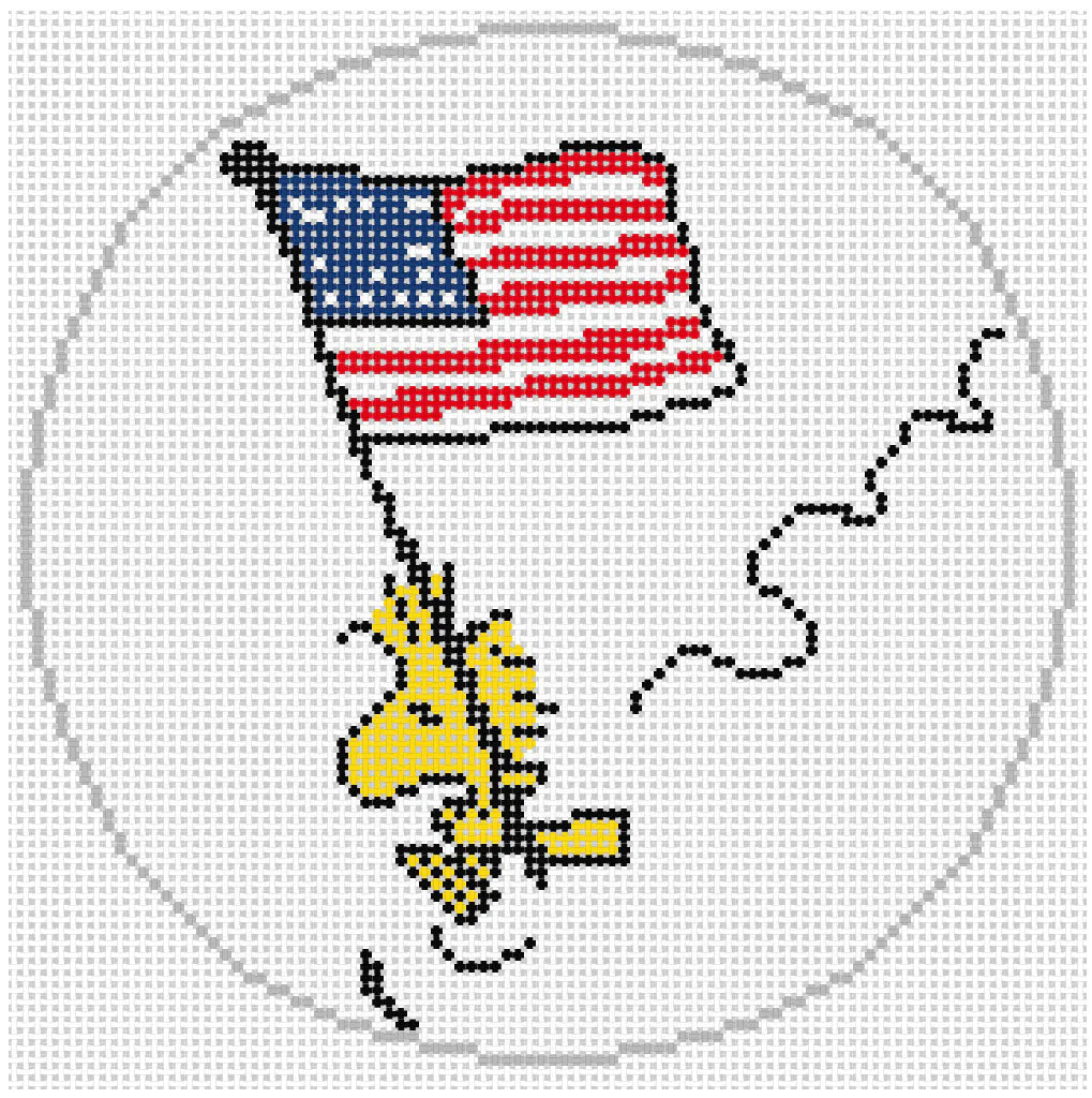 Woodstock Flying the Flag