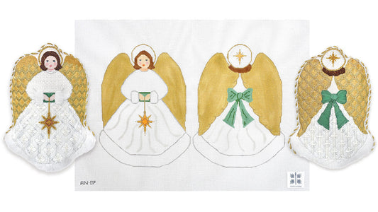 Double Sided Tree Topper Angel with Stitch Guide