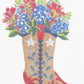 Boots with Bonnets and Indian Paintbrush