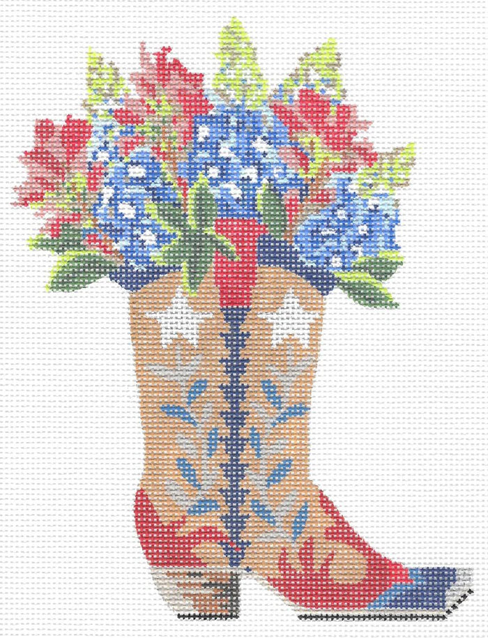 Boots with Bonnets and Indian Paintbrush