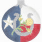 Yellow Rose Horseshoe Ball Ornament
